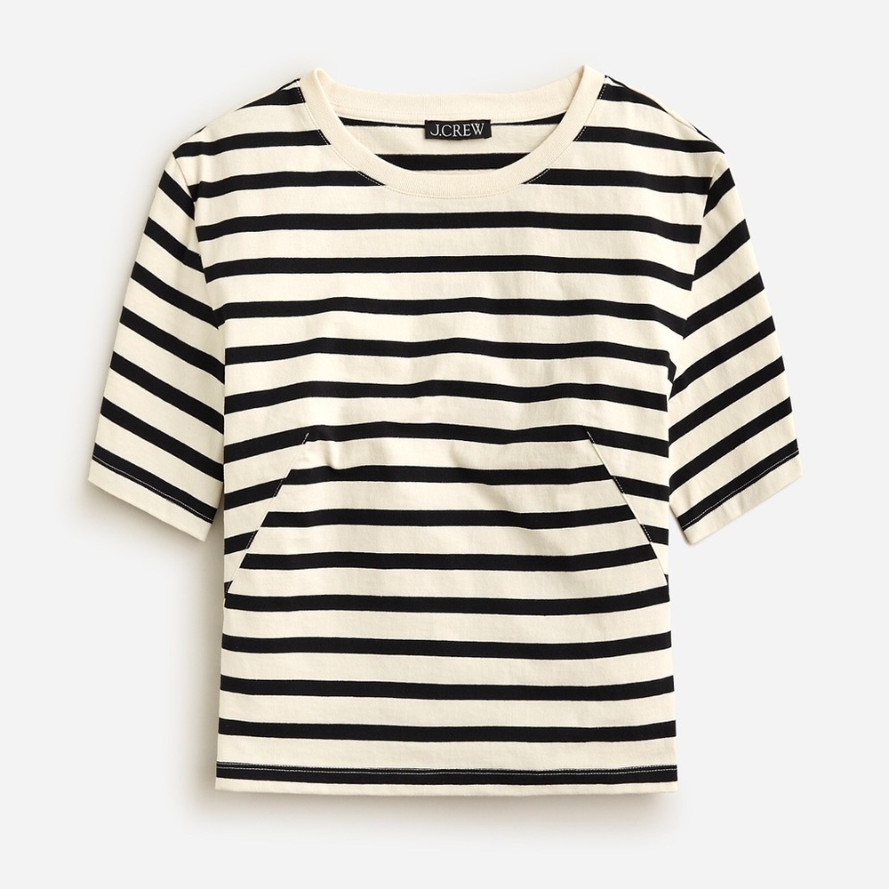 *SOLD* J. Crew Mariner Cloth Fitted Waist T-shirt in Stripe XXS